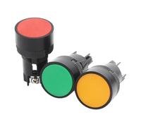 Interrupteur à bouton-poussoir XB2-EA, 22mm, Contacts argentés à réinitialisation automatique, normalement ouverts, normalement fermés, rouge, vert, jaune, noir(XB2-EA151)
