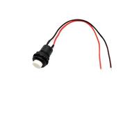 Interrupteur à bouton rond 12 mm avec câble de 20 cm, autobloquant ou non, DS-428/427/425, à réarmement automatique (lot de 5/20/100 pièces).(Self Locking White,20PCS)