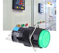 Interrupteur à Bouton Rond en Métal et Plastique à 3 Broches, AC250 V 3 A DC30 V 5 A, Interrupteur à Bouton-poussoir momentané pour Appareils Ménagers, électronique, équipement