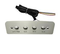 Interrupteur À Bouton Trapézoïdal À Quatre Positions For Hotte De Cuisine, Accessoires De Cuisine Argentés 250V 5A, Conception Anti-brouillage