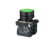 Interrupteur à bouton XB4 avec LED, 22mm, réinitialisation automatique momentanée, poussée avec lumière, 12V, 24V, 220V, 10a, 1NO, 1NC, 2NO, rouge, vert(Green No Light,1NO,12 V)