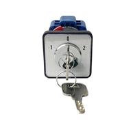 Interrupteur à came de transfert universel série LW26-32F, 1 à 4 niveaux, avec clé OFF ON, 32 A, double alimentation, moteur de commutation inversé(102 ON-OFF-ON,3P 12Terminals)