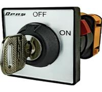 Interrupteur à came rotatif 0-1 ON/OFF avec verrouillage 25A 1 pôle