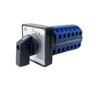 Interrupteur à came rotatif 0-1, réinitialisation OFF-ON, deux positions, 690 V, 20 A, commande de puissance, contact argenté, LW28, LW26-20(5P 20Terminals)