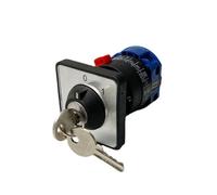 Interrupteur à came rotatif 2 positions LW26-20/1, 220 V, 2 positions, interrupteur à came rotatif, avec clé de verrouillage, alimentation universelle, 1 pièce