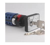 Interrupteur à came rotatif 20 A LW26-20/3S4 à trou unique, verrouillage à clé, double alimentation, 22,3 mm