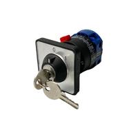 Interrupteur à came rotatif à 2 positions, 220 V, 2 positions, 1 trou, avec clé de verrouillage, alimentation universelle, option de démarrage par coupure