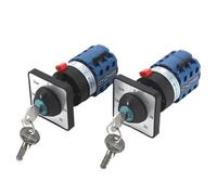 Interrupteur à came rotatif à 3 pôles SZW26/LW26-20C YH5.3Y 20A, sélecteur à 7 positions, avec clé