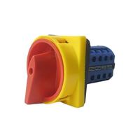 Interrupteur à came rotatif à cadenas LW26GS-20 690 V 20 A, 2 positions, 4 pôles, 16 bornes, arrêt d'urgence principal, YMW26-20/4GS, 1 pièce