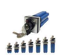 Interrupteur à came rotatif inversé à double alimentation, 1 pièce, LW26-32F, avec clé, verrouillable, trois positions, transfert universel, 32 A, 690 V(32A 3Poles)