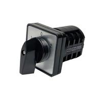 Interrupteur à came rotatif manuel LW8-10/3, tripolaire, 10 A, 12 bornes, contacts argentés, disjoncteur A(ON OFF ON)