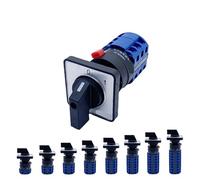 Interrupteur à came rotatif universel à commande d'alimentation OFF-ON, montage à un trou, 22,5 mm, LW26-20A 690 V, 1 pièce(7P-28 Terminals)