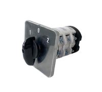 Interrupteur à cames 75 A 690 V, trois positions, tripolaire, rotation horizontale, sélecteur de conversion, 12 bornes, YMZ12-75/3