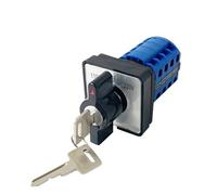 Interrupteur à cames à double commande électrique YMW26 LW26-20YS2/4, 20 A, 4 pôles, 3 positions, 110 V-OFF-220 V, avec commutateur à clé, bouton rotatif, 1 pièce