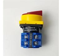 Interrupteur à cames de Conversion électrique Universel LW26-25GS/04 380 V 25 A Bouton de Coupure de Courant Isolation Commande Principale Cadenas Arrêt-Marche