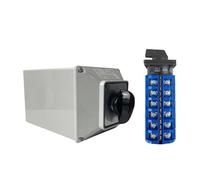 Interrupteur à cames électrique 6 pôles LW26-63/6M 63A, sélecteur rotatif multi-positions avec boîtier de protection(01)