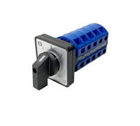 Interrupteur à cames inverseur à contact argenté, série LW26-25 YMW26 25 A 690 V, 1 à 8 pôles, 3 positions, sélecteur rotatif LW28-25(8P-32 Terminals)