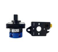 Interrupteur à cames inverseur YMW26-20/1, montage DIN, multi-positions, 20 A, 1 pôle, 4 bornes, circuit de commande LW26-20, 1 pièce(0-1 DIN)