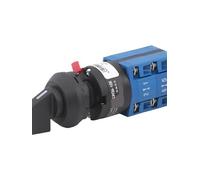 Interrupteur à cames LW26-10X/2S1-I, 3 positions, 10 A, 2 sections, double alimentation, inverseur, trou unique, 16 mm, 1 pièce