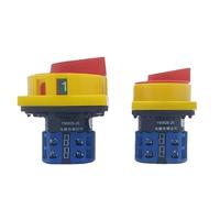 Interrupteur à cames LW26GS-20/04-2, deux positions, verrouillage par cadenas, inverseur, isolateur rotatif, sélecteur de déconnexion, contact argenté, 20 A, 690 V, 1 pièce(Small Panel)