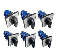 Interrupteur à cames rotatif 16 A 690 V 3 positions 1 8 pôles, double conversion de puissance, disjoncteur contact argenté, série LW39A-16(7P)