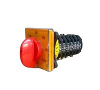 Interrupteur à cames rotatif 7 positions, multi-étapes, 6 pôles, 20 A, coque métallique, T-16EXF64D-6BF, sélecteur, circuit de commande poignée commutation