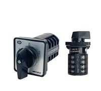 Interrupteur à cames rotatif électrique LW8-10/4, 4 pôles, 10 A, 380 V, 16 bornes, 3 positions, contacts argentés, A(01)