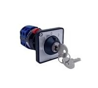 Interrupteur à cames universel à trois positions 20 A à deux pôles LW26 avec clé de verrouillage, trou de 22 mm, installation facile YMW26-20YS3/2S1