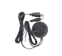 Interrupteur à capteur de mouvement en bois pénétrable, 25mm, 5V, 12V, 24V, balayage manuel, variateur tactile sans fil, for éclairage meubles, marche/arrêt(5V USB to DC Black)