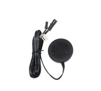 Interrupteur à capteur de mouvement en bois pénétrable, 25mm, 5V, 12V, 24V, balayage manuel, variateur tactile sans fil, for éclairage meubles, marche/arrêt(LP813 Black 12-24V)