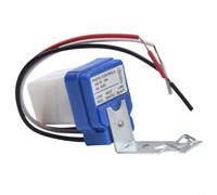 Interrupteur à capteur photocellulaire 12 V 24 V 220 V 10 A Interrupteur crépusculaire LED solaire IP65 Capteur de lumière marche/arrêt automatique Applique murale extérieur Éclairage de rue Capteur