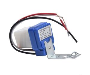 Interrupteur à capteur photocellulaire 12 V 24 V 220 V 10 A Interrupteur crépusculaire LED solaire IP65 Capteur de lumière marche/arrêt automatique Applique murale extérieur Éclairage de rue Capteur