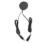 Interrupteur à capteur tactile 12 V 24 V avec variateur manuel pour éclairage d'armoire, compatible avec bois, pierre, papier, plastique, panneaux de verre (tête CC noire)