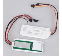 Interrupteur à capteur tactile pour miroir intelligent avec horloge et affichage de la température, intensité variable en continu, entrée DC 12 V, charge maximale 5 A 60 W, module de contrôle