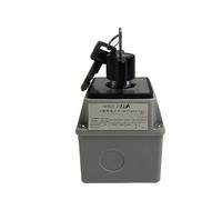 Interrupteur à clé à came LW26-20MS avec boîtier de protection, trois positions, marche/arrêt/marche, inverseur rotatif, contact argenté, YMW26-20A(2P 8Terminals)