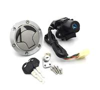 Interrupteur à clé de Contact Accessoires De Moto pour Kawasaki pour Ninja 250R EX250J 2008-2012/pour 300 EX300B ABS 2013 Interrupteur D'allumage Bouchon Carburant Couvercle Serrure avec 2 Clés