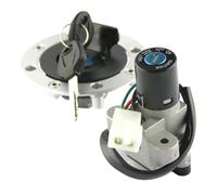 Interrupteur à clé de Contact Kit Antivol De Direction avec Bouchon Réservoir Et Interrupteur D'allumage pour Moto + 2 Clés pour Suzuki RF400 GK78A 1993-1997 1996 1995 1994