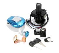 Interrupteur à clé de Contact pour H-Onda CB250 JADE250 CBX750 1984-2001 Jade 250 Interrupteur D'allumage De Moto Bouchon Réservoir Carburant Couvercle Casque Siège Serrure Clé Ensemble