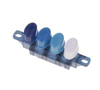 Interrupteur e ventilateur électrique à 4 boutons 3 vitesses - Contrôle ovale - Remplacement pour ventilateurs de sol de bureau - Bouton poussoir en plastique - Blanc - 1 lot