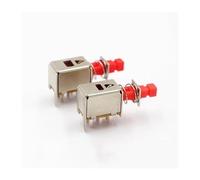 Interrupteur à clé droit PS-22F02, interrupteur déverrouillé à six broches, interrupteur d'alimentation d'amplificateur de puissance autobloquant PS-22F03, 10 pièces