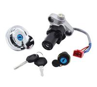 Interrupteur à clé Moto Compatible Avec Yamaha Pour XVS250 2000-2017 Pour XVS400 Pour Drag Pour Star 1996-2008 Kit D'assemblage Commutateur D'allumage Moto Bouchon Réservoir Clés Verrouillage Siège