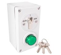 Interrupteur à Clé Surface, Verrouillage Avec Vert Témoin Lumineux APB2-1RL 230V