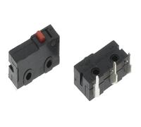 Interrupteur à contact en cuivre 5 A 125/250 V, interrupteur de fin de course sans contact, 2/3 broches, tige à rouleau, interrupteur à bouton rapide(Left bend Rodless,5PCS)