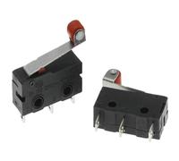 Interrupteur à contact en cuivre 5 A 125/250 V, interrupteur de fin de course sans contact, 2/3 broches, tige à rouleau, interrupteur à bouton rapide(Roller Lever,5PCS)