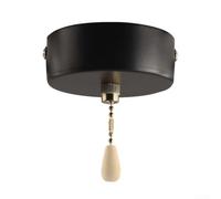 Interrupteur à cordon pour plafonnier 220 V-250 V 3 A en plastique blanc avec cordon de 150 cm