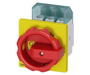 Interrupteur à coupure en charge; rouge, jaune 3 pôles 16 mm² 25 A 690 V/AC Siemens 3LD21030TK53