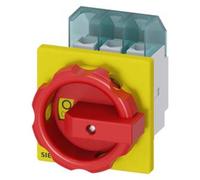 Interrupteur à coupure en charge; rouge, jaune 3 pôles 16 mm² 32 A 690 V/AC Siemens 3LD22030TK53
