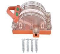 Interrupteur à couteau de déconnexion Disjoncteur double jet à 3 pôles, interrupteur à couteau à coque transparente entièrement en cuivre, interrupteur d'alimentation AC 380 V