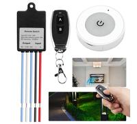 Interrupteur à Distance, 12V Interrupteur Sans Fil avec Télécommande, Interrupteur de Lumière Sans Fil 433mhz, Interrupteur étanche Sans Fil DC 5v/12v/24v, Relais Sans Fil Pour Portes Garage, Lampes