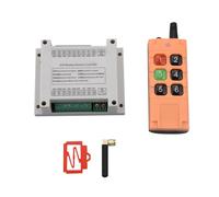 Interrupteur à distance RF sans fil DC 12-36 V 6-CH jusqu'à 300 m de transmission - Contrôle bidirectionnel pour portes électriques et rideaux
